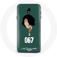 Maniacase Hoesjes voor Samsung Galaxy J3 2017 Inktvis spel Kang Sae Byeok Gezicht