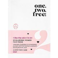 one.two.free! Hyaluronic Power Sheet masker Stap 3: Verzorging Sheetmasker Unisex