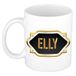 Bellatio Decorations Elly naam cadeau mok / beker met gouden embleem - kado verjaardag/ moeder/ pensioen/ geslaagd/ bedankt
