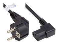 Alcasa P0131-S030 Netsnoer Zwart 3 m Type E+F C13