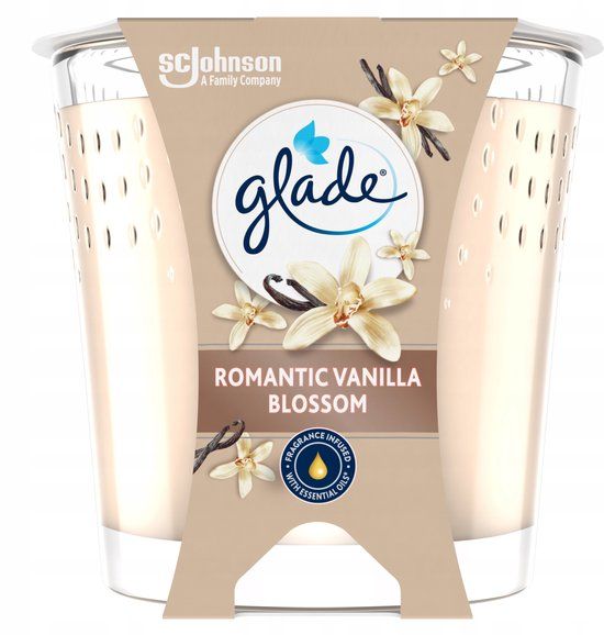 Glade Geurkaars Vanille met Etherische Oliën - 112g