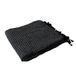 Enjoy Home - Dune Collection - Blanket with fringes - 80% recycled cotton - 20% polyester - dark grey - 130 x 160 cm