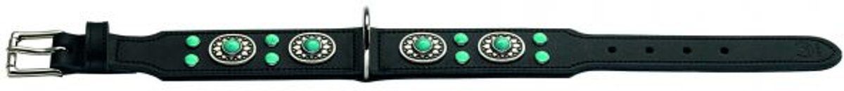 Hunter Halsband Sioux Softleder Zwart - 41-49x55x3.9 cm