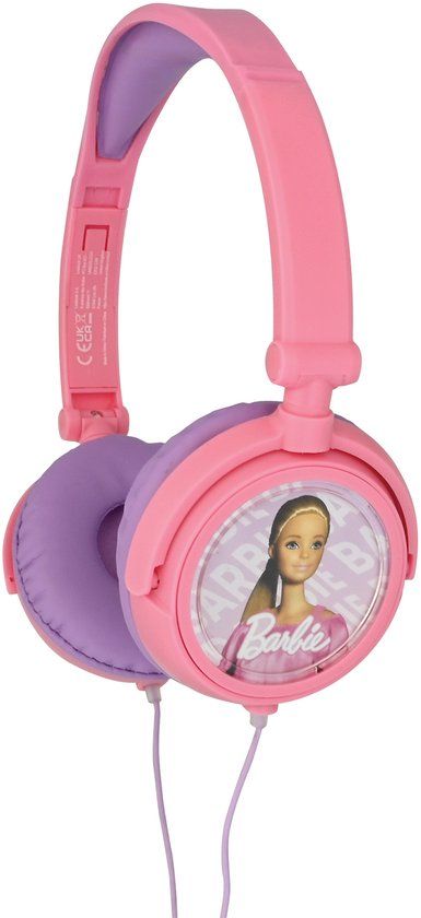 LEXIBOOK Barbie Stereo Headphones, Foldable, Wired