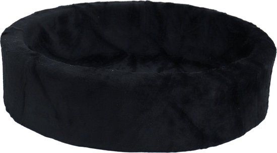 Gebr. De boon Zwarte Teddy Hondenmand - Rechthoekig - 60x70x8 cm - One size