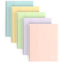 OXFORD A5 School Life indexmap voor 80 weergaven / 40 hoezen, polypropyleen, pastelkleuren, verschillende kleuren