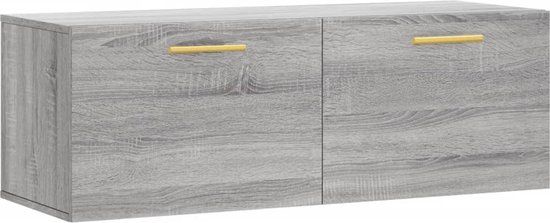 vidaXL Wandkast - Grijs Sonoma Eiken - 100x36,5x35 cm