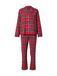 Hunkemöller Pyjama azuur / donkergroen / rood / wit