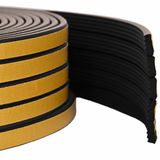vidaXL - Zelfklevende raamdichting - Zwart - 15 x 8 mm - 100 m - EPDM-schuin