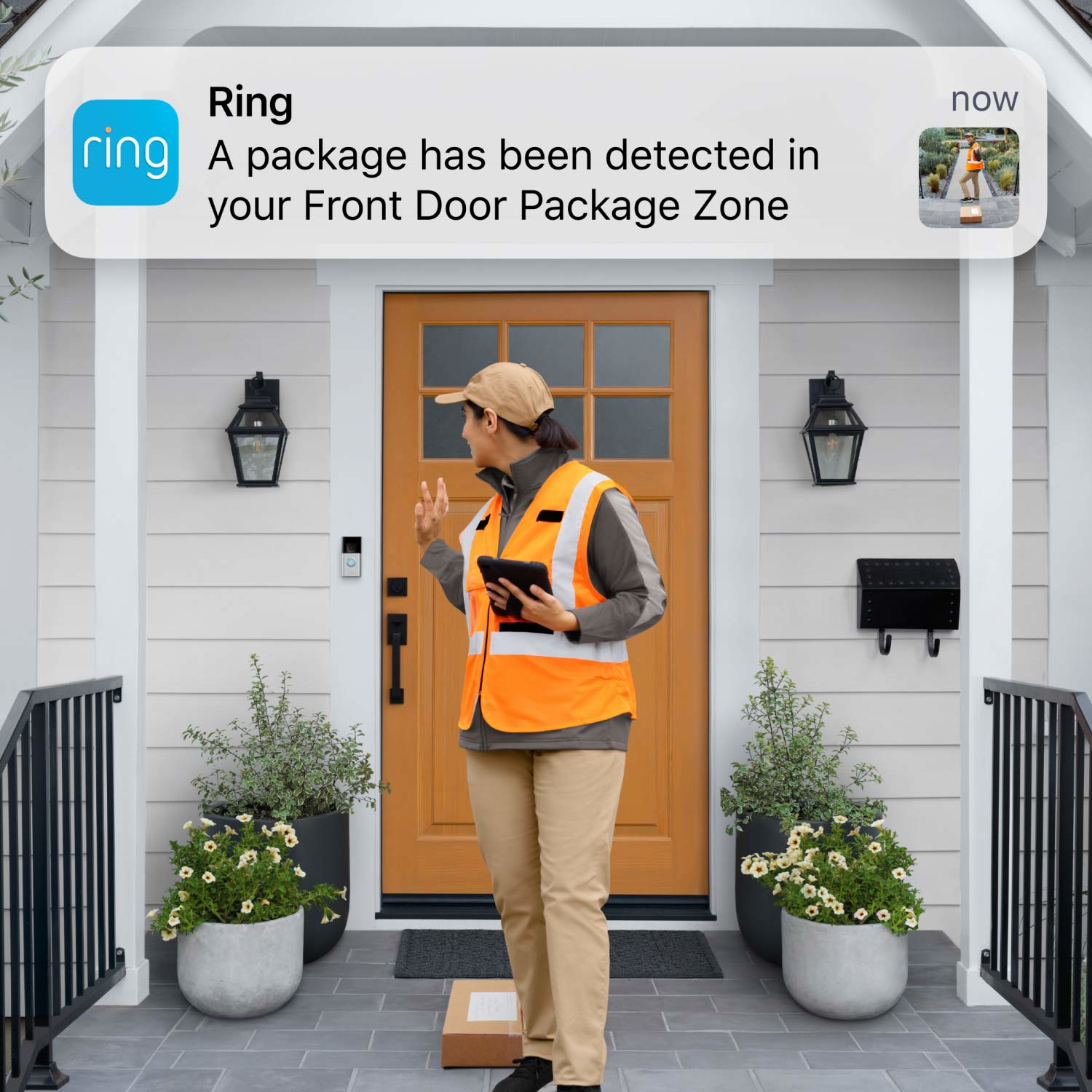 Ring Battery Doorbell Plus - Zwart, Nikkel - Draadloos - 2-weg audio - 150° gezichtsveld - Nachtvisie - Wifi