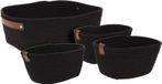PROGARDEN Set de 4 bacs à plantes, noir, KO-HZ1965430