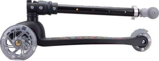 BOLDCUBE Kinderstep Rocket Zwart | 2-8 jaar | 3 wielen