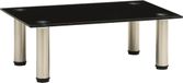 Maison Exclusive - table TV, 40x35x17 cm, noir, avec plateau en verre