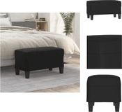 vidaXL Bankje 70x35x41 cm microvezelstof zwart