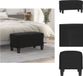 vidaXL Bankje 70x35x41 cm microvezelstof zwart