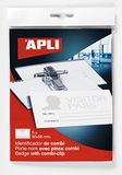 APLI 11745 naambordje met clip, 90 x 56 mm, 5 stuks