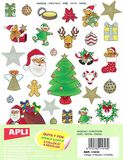 APLI Kids 11618 - Gomets met kerstthema 3 vellen