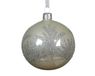 Decoris Kerstballen glas d8 cm wit mint
