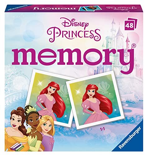 Ravensburger Disney Princess Mini Memory Game - Bijpassende Picture Snap Pairs Voor Kinderen Leeftijd 3 Jaar - Educatief Todder Speelgoed