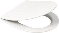 Plieger Nola/Kansas Slim Toiletbril - D-Vorm WC Bril - Duroplast - Wit - Softclose - RVS Bevestiging