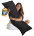 Utopia Bedding Volledig lichaamskussen voor volwassenen (zwart, 50 x 137 cm)