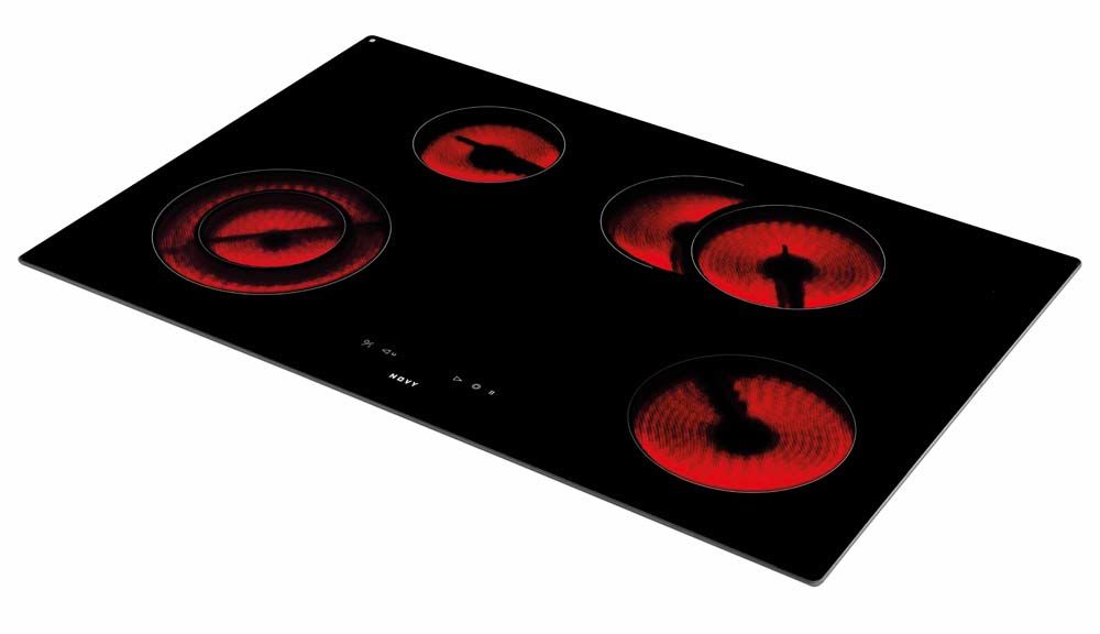 NOVY 1112 - Zwart Keramische Inbouw Kookplaat - 4 Zones