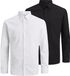 JACK & JONES JJJOE SHIRT LS 2 PACK MP Heren Overhemd Lange Mouw Katoen Polyester Zwart S