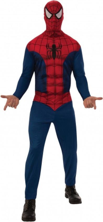 RUBIES FRANCE Spider-Man Kostuum Volwassenen - XL - Blauw - Polyester - Mannen