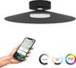 EGLO connect.z Conomavilla-Z Smart Plafondlamp - Ø 45 cm - Zwart/Wit - Instelbaar RGB & wit licht - Dimbaar - Zigbee