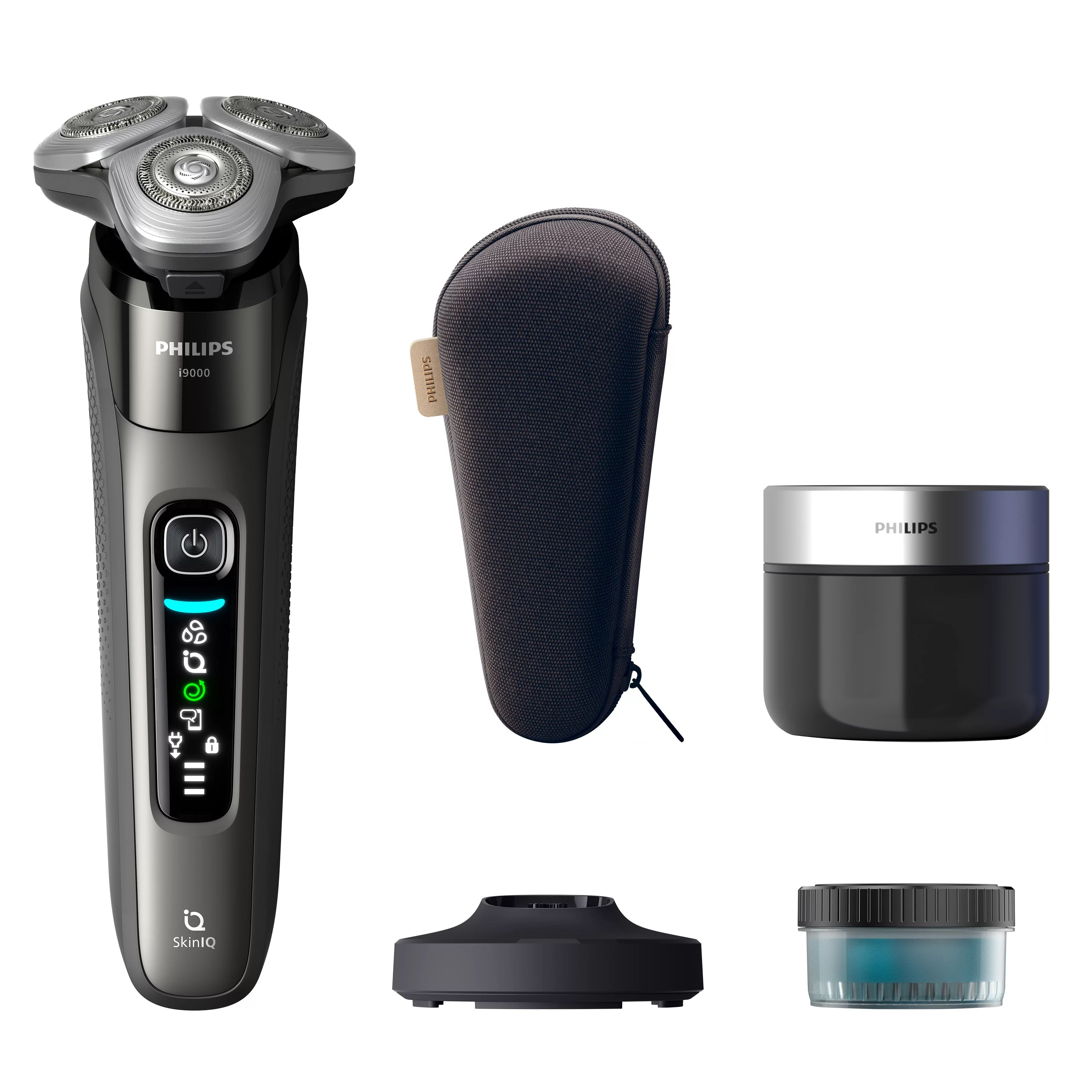 Philips i9000 X9002/30 Wet&Dry Elektrisch Scheerapparaat met SkinIQ - Grijs