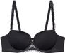 Triumph Wild Azalea Florale bh Balkon Beugels Zwart