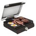 Ninja Sizzle Elektrische Indoor Grill & Platte Grillplaat met Anti-aanbak Grillplaat & Platte Bovenplaat, Afneembaar Deksel Vaatwasmachinebestendig, Vetopvang, Temperatuurknop & Receptengids, GR101EU