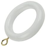 Bulk Hardware bh05954 Gordijnroederingen van hout met schroefoog, binnendiameter 45 mm, buitendiameter 64 mm – Donkerbruin, 10 stuks