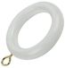 Bulk Hardware bh05954 Gordijnroederingen van hout met schroefoog, binnendiameter 45 mm, buitendiameter 64 mm – Donkerbruin, 10 stuks