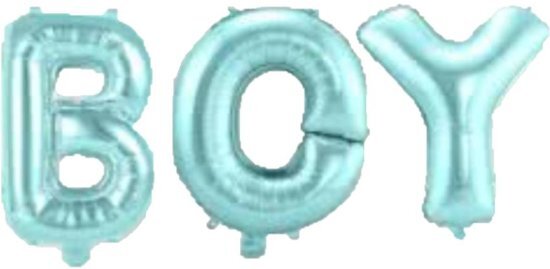 Folat Babyblauwe Folie Ballonnen Set BOY excl. helium