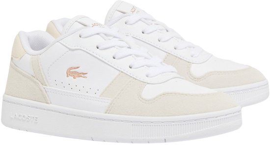 Lacoste T-Clip Set Sneakers Junior Wit/Beige