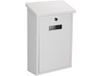 Perel Brievenbus Rio, wand- en paalmontage, met naamplaatje, incl. 2 sleutels, afmetingen (H x B x D) 39.5 x 27 x 10 cm, wit