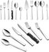 Set de couverts sans marque avec couteau à steak et couverts de service, 41 pièces, acier inoxydable, pour 6 personnes, finition brillante, couverts de table élégants, couverts de table, set pour la maison, restaurant, hôtel, lavable au lave-vaisselle