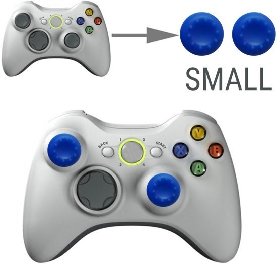 Ardran & Tookar Thumb grips - Controller Thumbgrips - Joystick Cap - Thumbsticks - Thumb Grip Cap voor Playstation PS4 en Xbox - 2 stuks Klein 10 dots extra grip Blauw