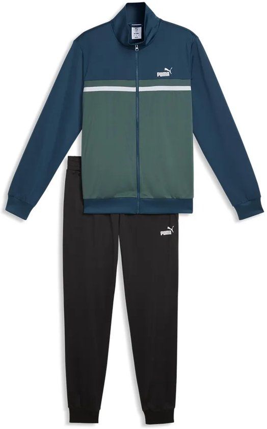 Puma Poly Colorblock Trainingspak Blauw S Man