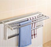 Wenko Ruimtebesparend droogrek Wit/Zilverkleurig