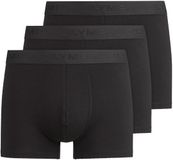 OLYMP Boxershorts Trunks 3P Set van 3 - Zwart - Effen - Katoen/Elastaan - Maat M