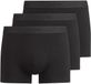 OLYMP Boxershorts Trunks 3P Set van 3 - Zwart - Effen - Katoen/Elastaan - Maat M