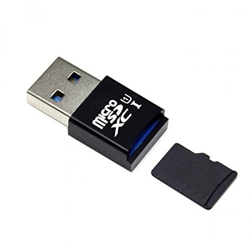 Systems 5 Gbps mini-adapter USB A 3.0 voor microSD/SDHC/T-Flash kaarten lezer kaartlezer