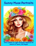 Sunny Muse Portraits: Chic Ladies in Light Summer Apparel for Adults & Teens, 55 Pages