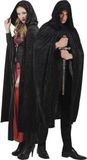Vegaoo Zwarte cape voor volwassenen Halloween - Verkleedattribuut - One size