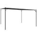 VidaXL Prieel 4x4 m 180 g/m² stof en staal antracietkleurig