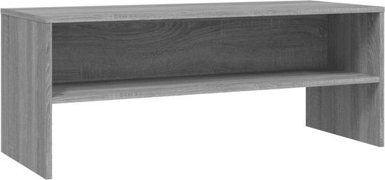 vidaXL Tv-meubel 100x40x40 cm bewerkt hout grijs sonoma eikenkleurig