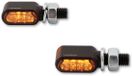 HIGHSIDER pro Little Bronx LED Clignotant Noir/Fumée CNC, E-approuvé (set)