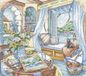 Leti Stitch Borduurpakket LETI 8006 Window Seat (by Kim Jacobs) - telpatroon om te borduren